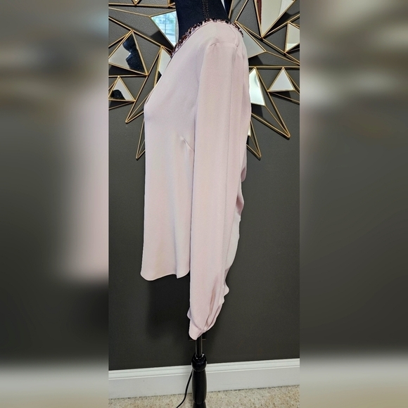 NWOT BCBG Maxzaria Mauve Rose Frances Blouse - Picture 4 of 11